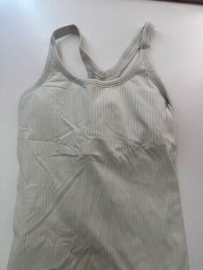 lululemon athletica cream Ribbed Tank Top